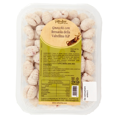 Gnocchi con Bresaola della Valtellina IGP, 400 g